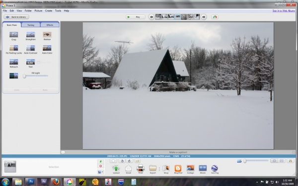 Creation of little house on the glacier: Step 1